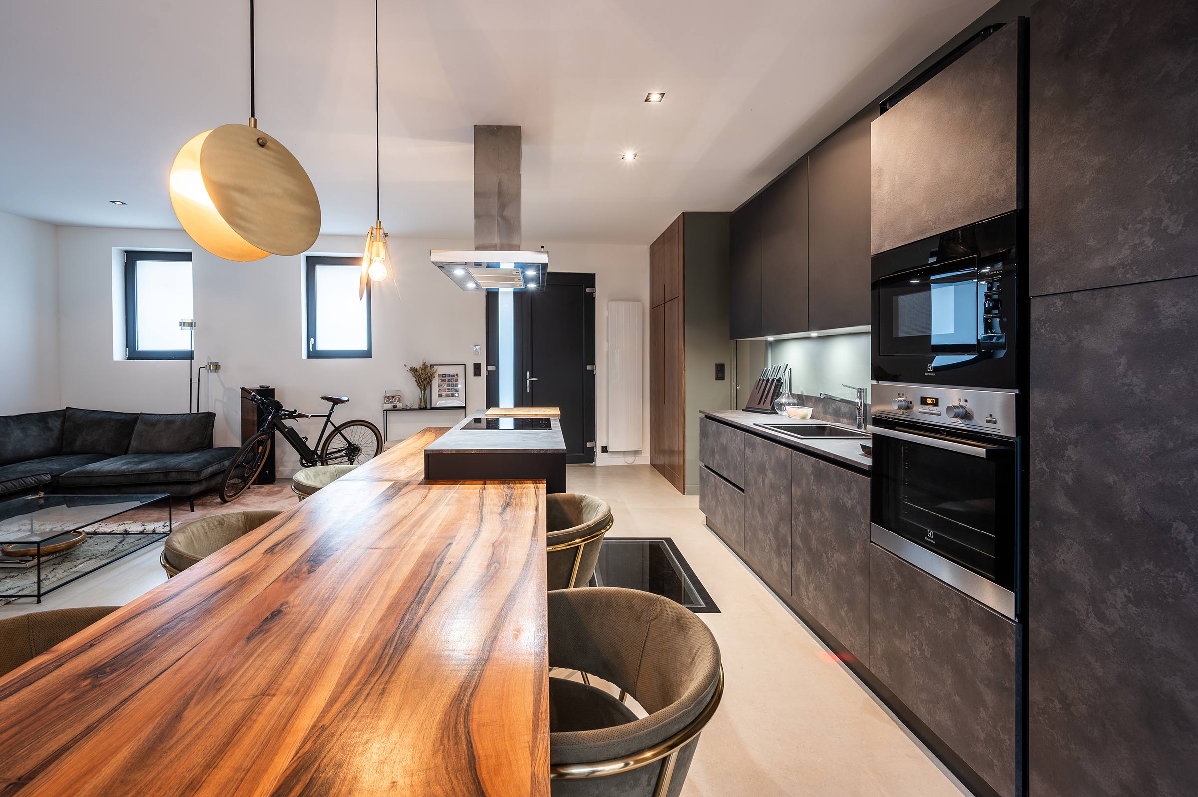 création d'une cuisine sur-mesure en rénovation dans un appartement à Lyon Croix-Rousse